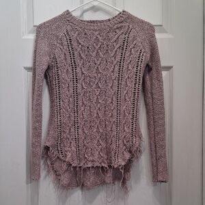 Ruby Moon Women's Textured Knit Sweater - Lavender